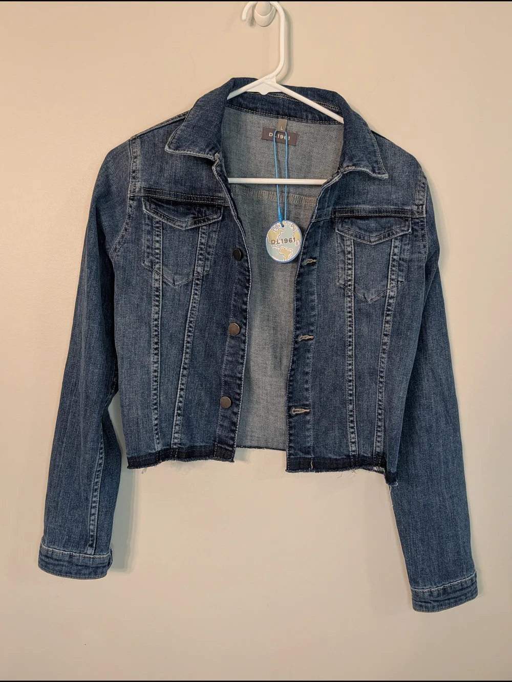 DL1961 Girls Dark Blue Denim Jacket Large
